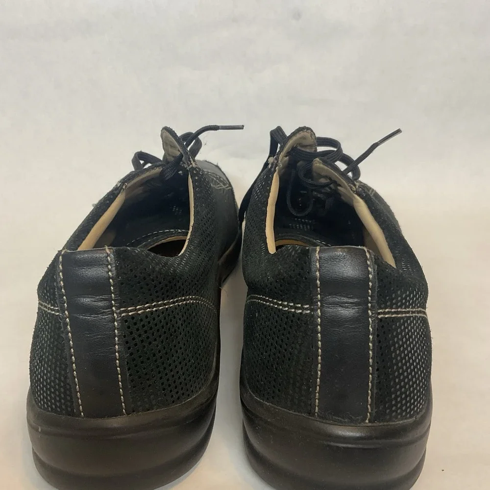 Finn Comfort Soho Comfort Sneakers Black Leather Women's Size 42/11-11.5